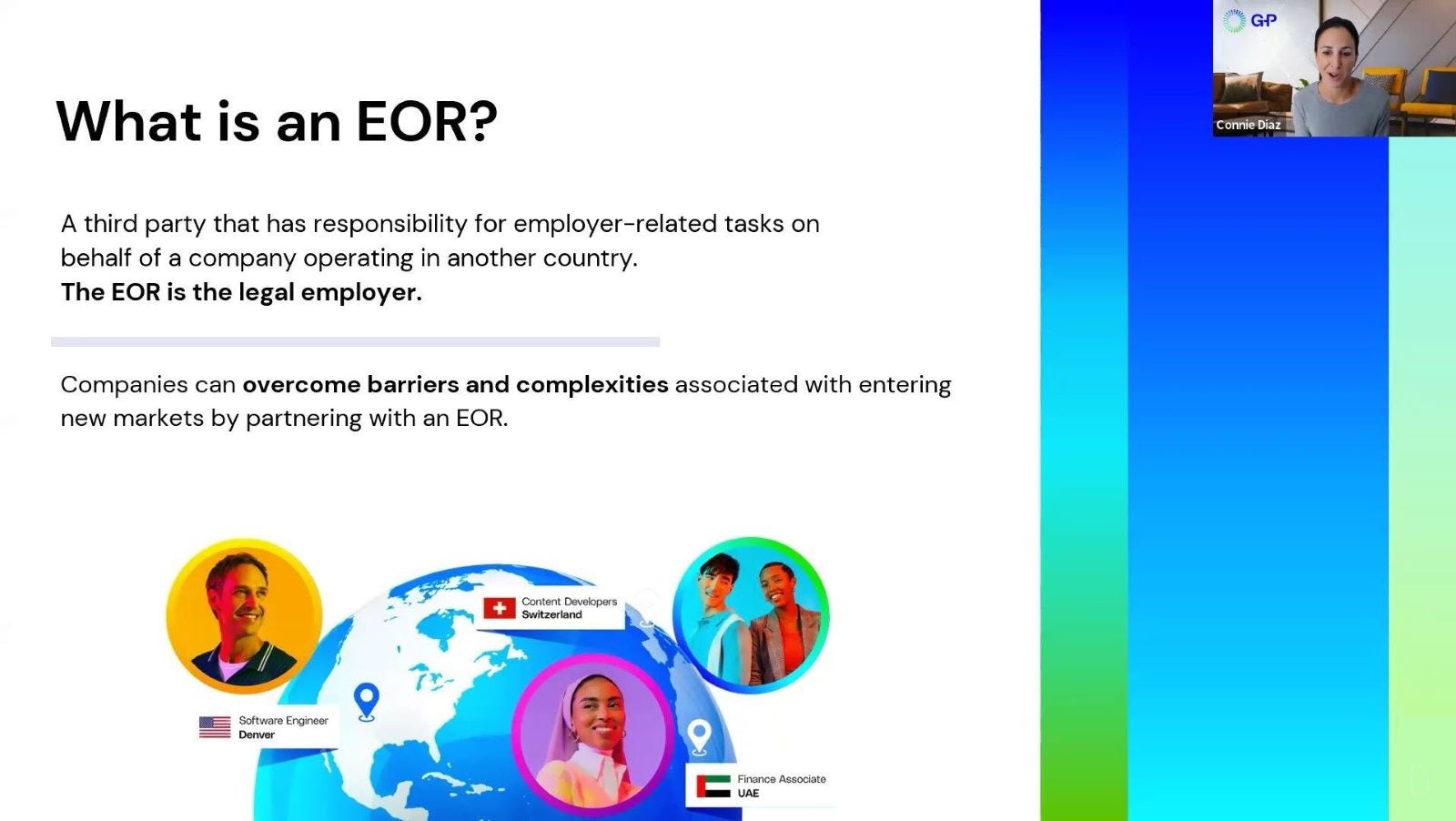 Slide deck screenshot of What is an EOR?