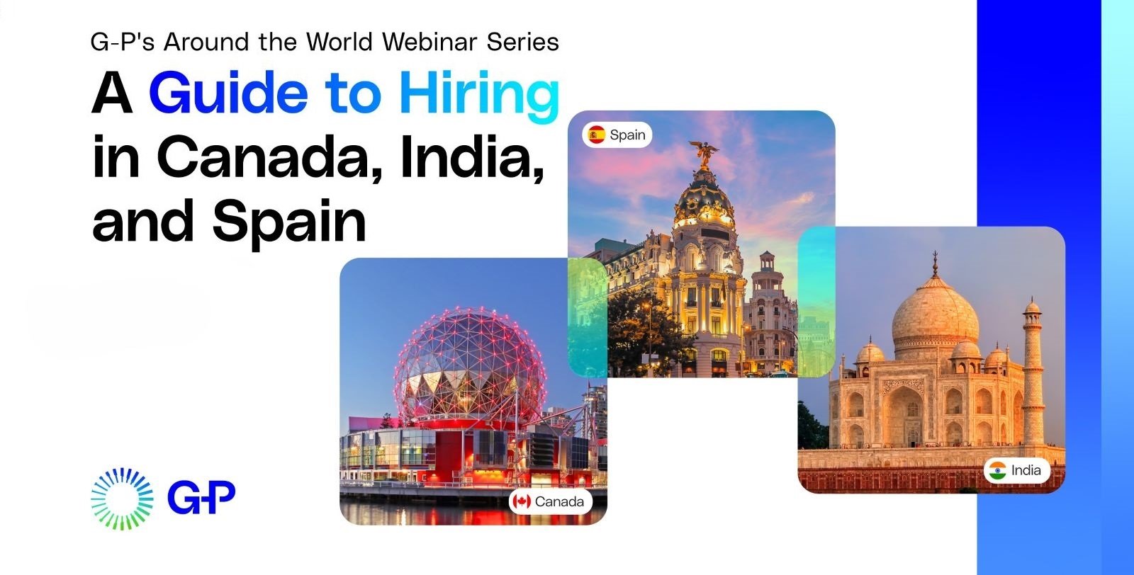 Hiring in Canada, India, and Spain